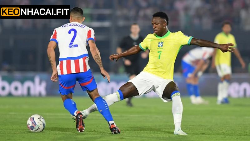 Đặt tiền ngay vào kèo 1 bàn hiệp 1 Brazil vs Paraguay